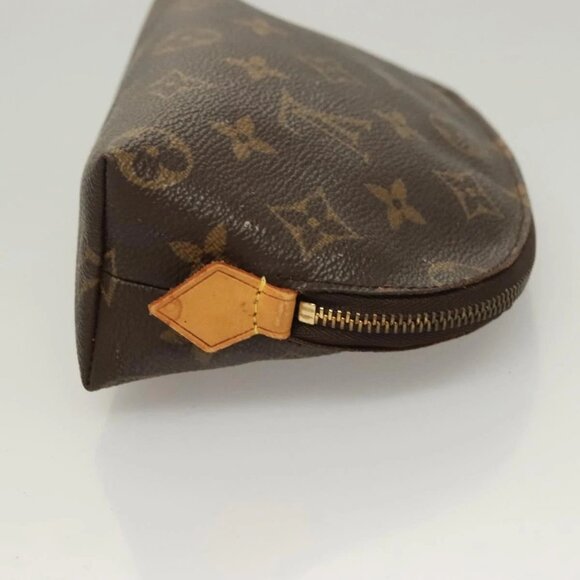 LOUIS VUITTON Monogram Pochette Cosmetic PM Cosmetic Pouch M47515 LV Auth 128420 - Picture 6 of 16